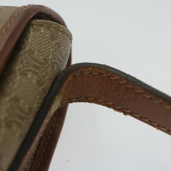 CELINE Macadam Canvas Shoulder Bag Beige - Picture 9 of 12